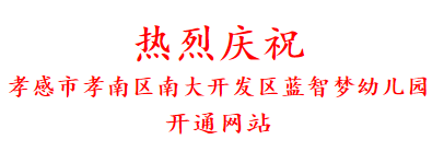 热烈庆祝 孝感市孝南区南大开发区蓝智梦幼儿园 开通网站