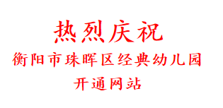 热烈庆祝 衡阳市珠晖区经典幼儿园 开通网站